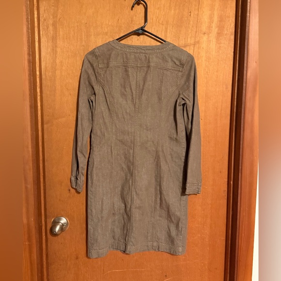 Boden Shift Shirt Dress With Pockets 100% Cotton Denim - Picture 3 of 5